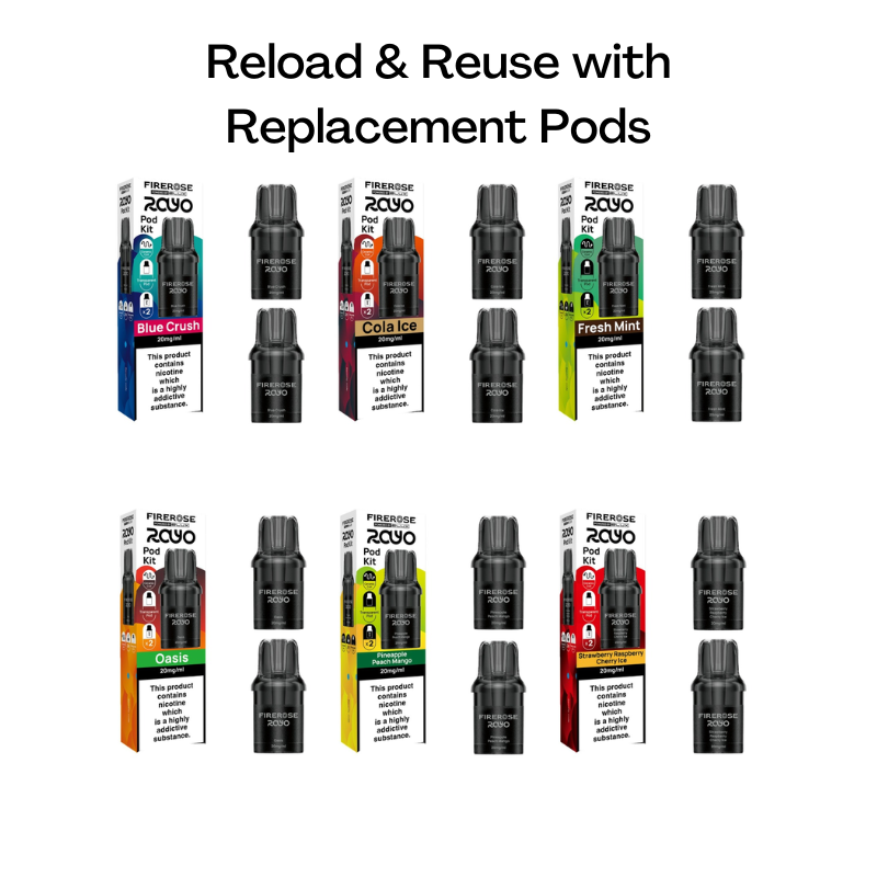 Firerose Rayo Replacement Pods - UK Vape World