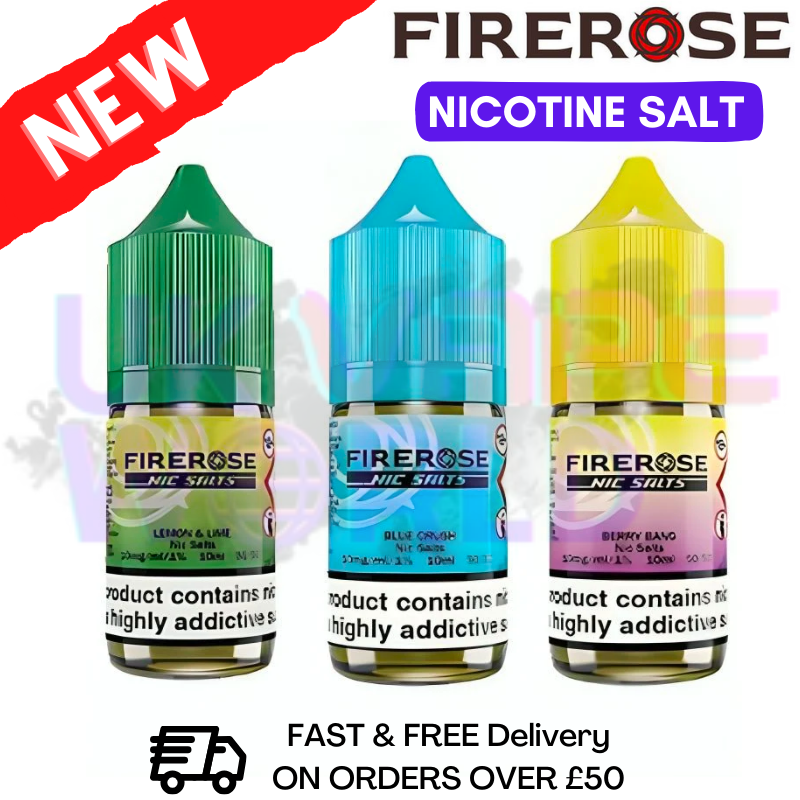 Firerose 4500 Nic Salt 10ML eLiquid - UK Vape World 