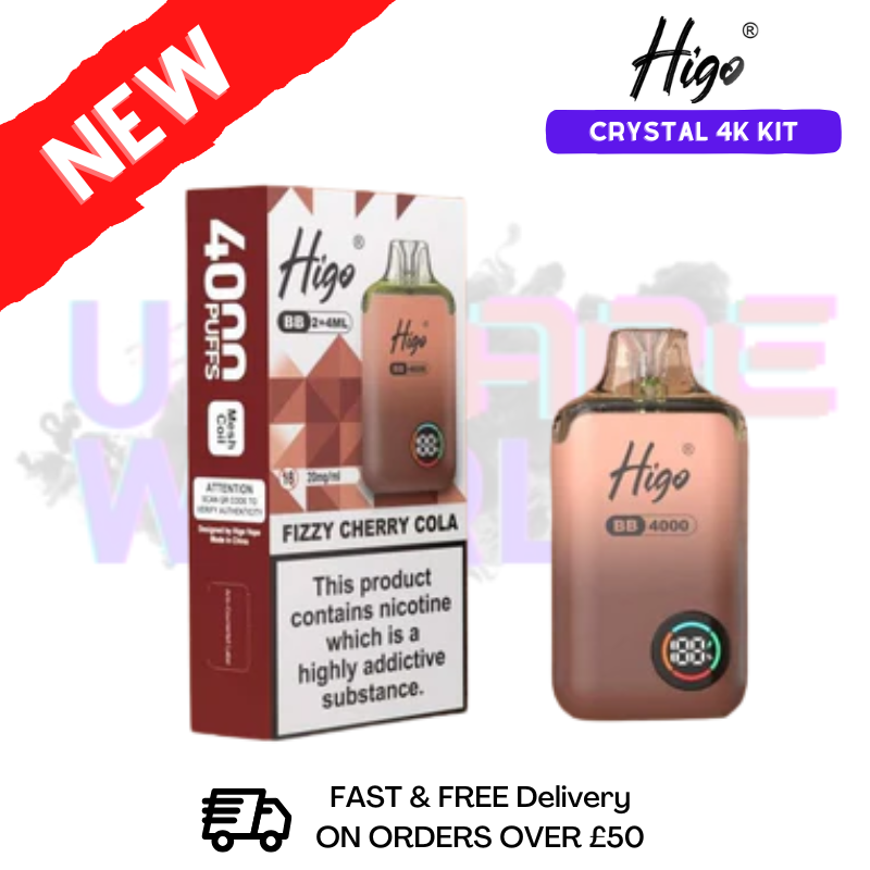 Fizzy Cherry Cola Crystal Higo 4K 4000 Puff Pod Kit