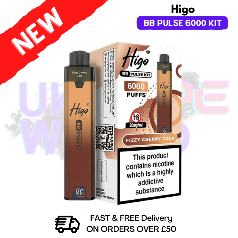 Fizzy Cherry Cola Higo BB Pulse 6000 Prefilled Pod Kit
