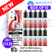Shop Fizzy Cherry Hayati Twist 5000 Puff 5K Box Of 10 - UK Vape World