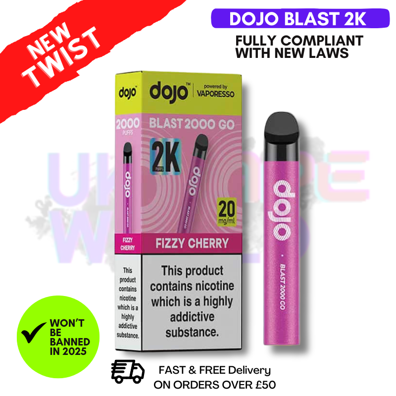 Fizzy Cherry Dojo Blast 2000 2K Puff Kit-ukvapeworld