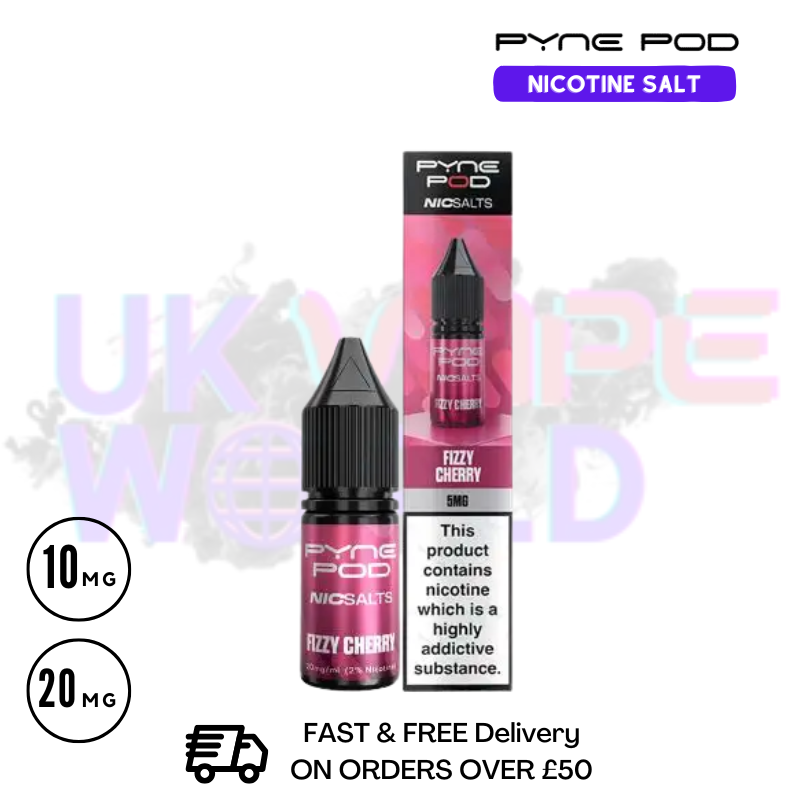 Pyne Pod Fizzy Cherry Nic Salt - Only £1.99 (PC) - ukvapeworld