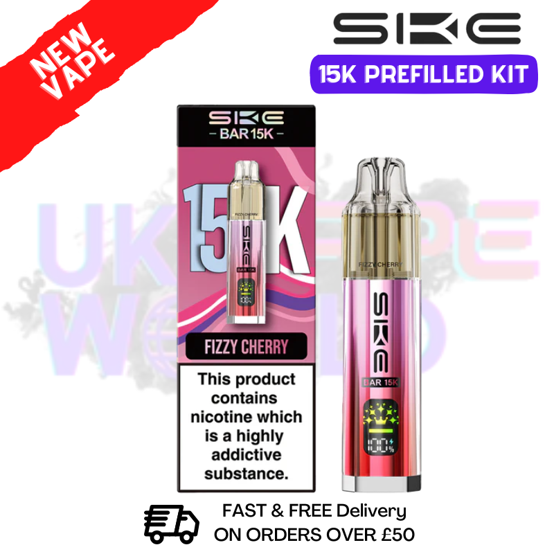 Fizzy Cherry SKE 15K Puff Prefilled Pod Kit - £8.49 - ukvapeworld