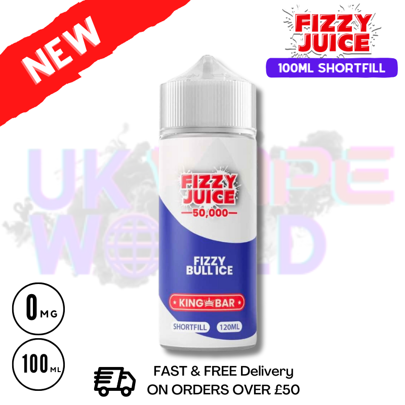 Shop Fizzy Bull Ice Fizzy Juice 100ml E-Liquid - £7.99 - UK Vape World