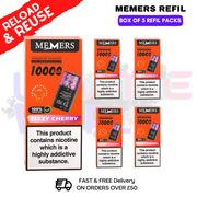 shop Fizzy Cherry Memers V10000 Replacement Pods Box of 5 - ukvapeworld