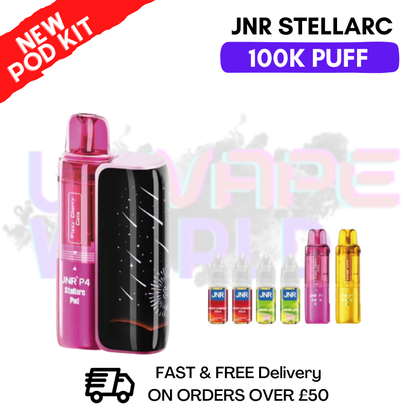 Fizzy Cherry Cola JNR 100K Puff Stellarc Pod Kit - ukvapeworld