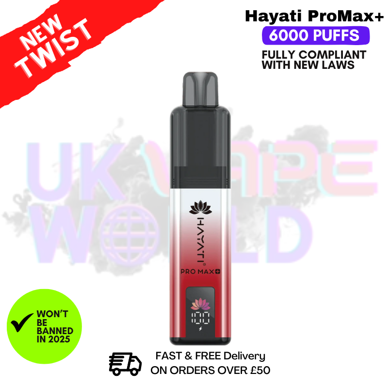 Shop Fizzy Cherry Hayati Pro Max Plus 6000Puff Kit - UK Vape World