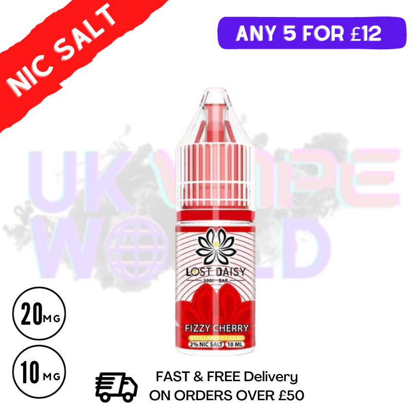 Fizzy Cherry LOST Daisy Nic Salt 10ML eLiquid - UK Vape World