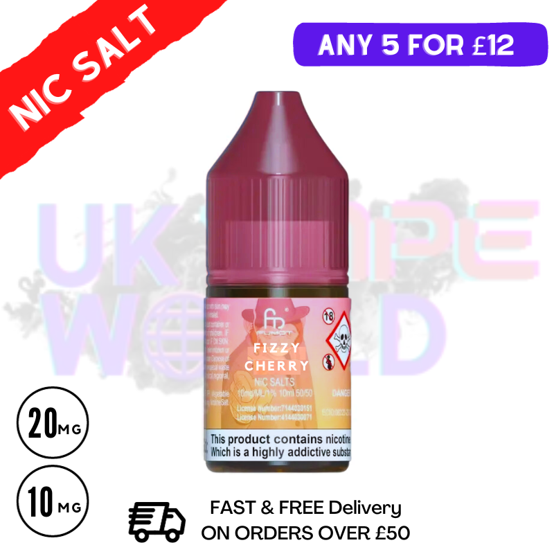 Fizzy Cherry - RandM Tornado 7000 Nic Salt 10ML eLiquid - UK Vape World