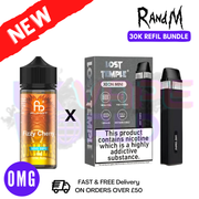 Fizzy Cherry RandM 30K Puff Zero Nicotine Vape Kit - UK Vapeworld