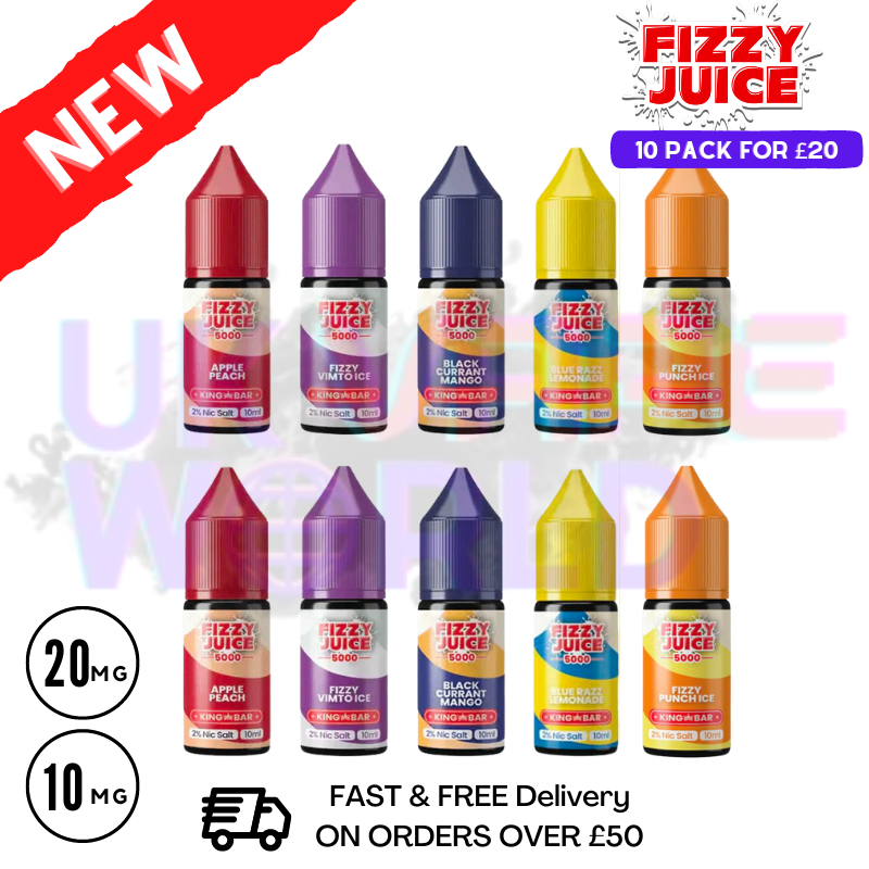 10 nicotine vape juice Box Of Fizzy 5000 Nic Salt 10ML E-liquid Caramel Buy Sad Boy E-Liquid Color:Carbon Fiber Blue