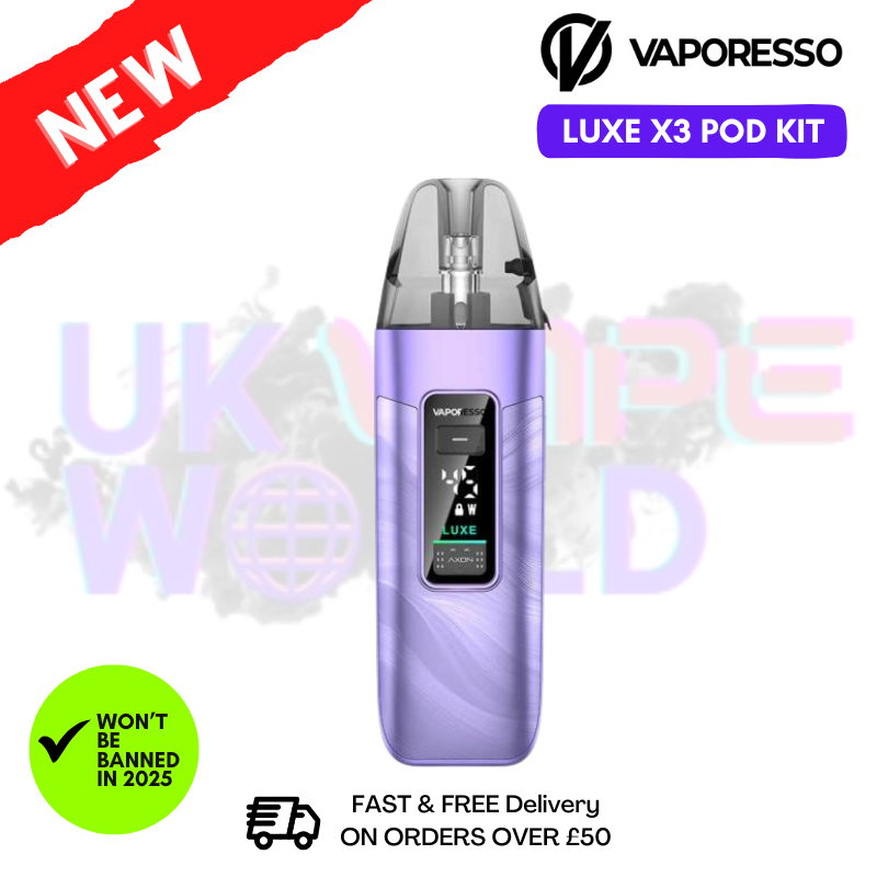 Fluid Purple Vaporesso Luxe X3 Pod Kit - ukvapeworld