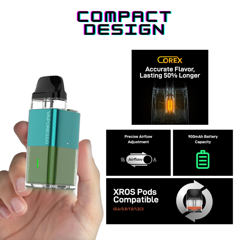 Forest Green Xros Cube Refillable Pod Vape Kit