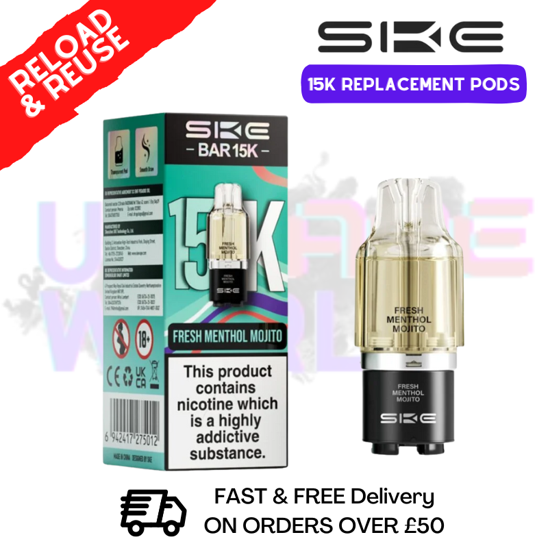 Fresh Menthol Mojito SKE 15K Replacement POD - £6.99] - ukvapeworld