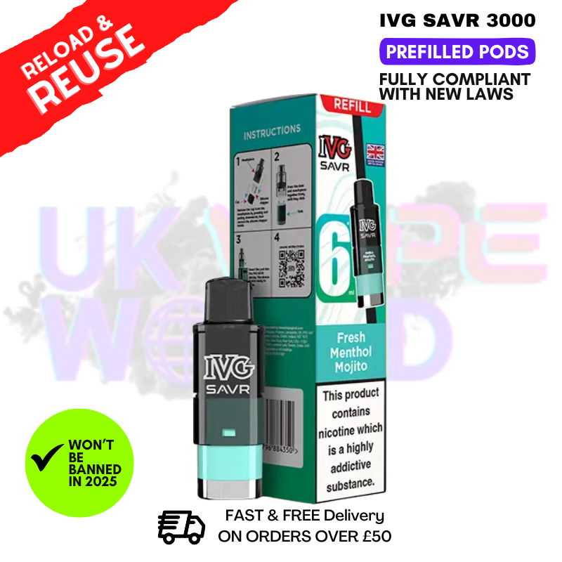 Fresh Menthol Mojito IVG 3K Replacement Pod