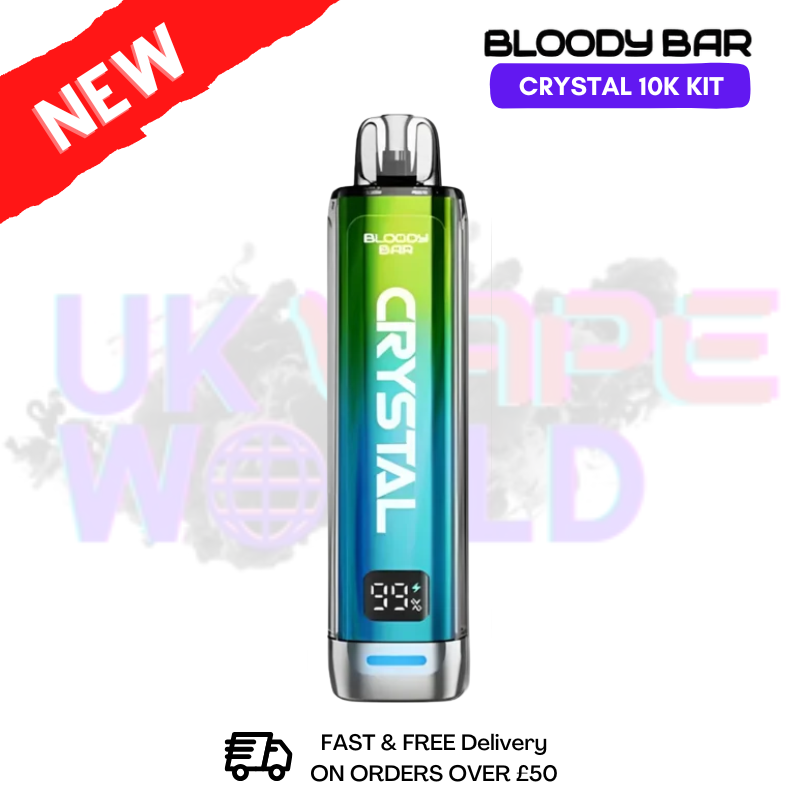 Shop Bloody Bar Crystal Fresh Mint 10K Puff Pod Kit - UK Vape World