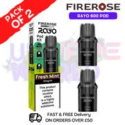 Fresh Mint Firerose Rayo 600 Replacement Pods Pack Of 2 - UKVAPEWORLD