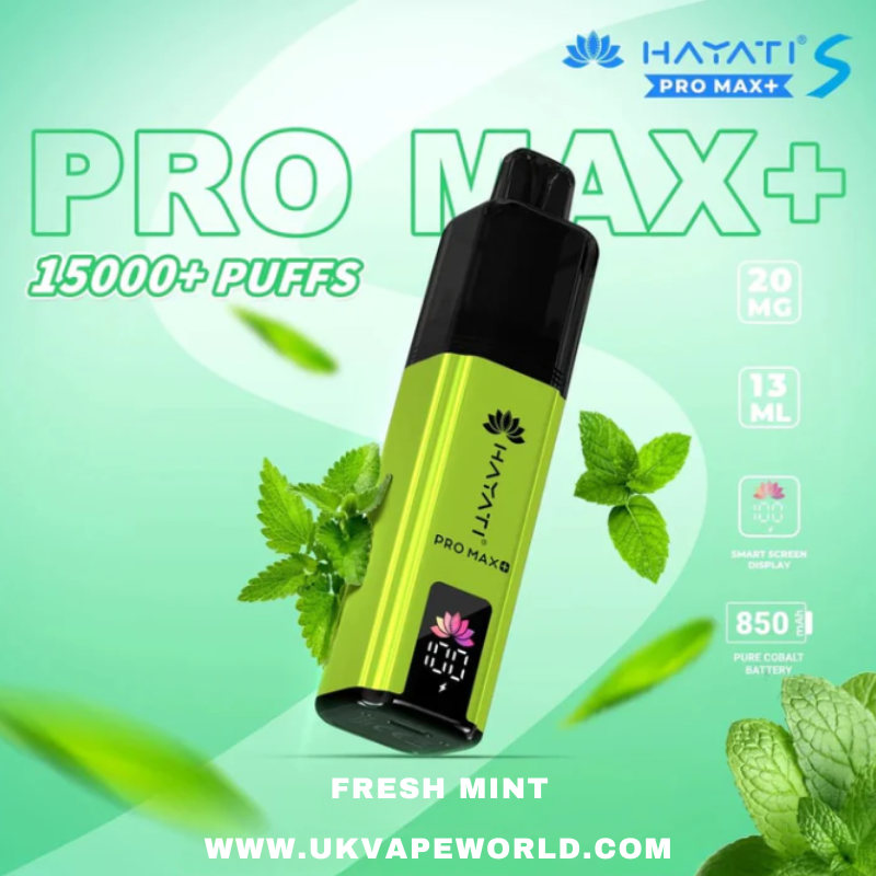 Fresh Mint Hayati Pro Max S Plus 15K Puff Ultra Kit - ukvapeworld