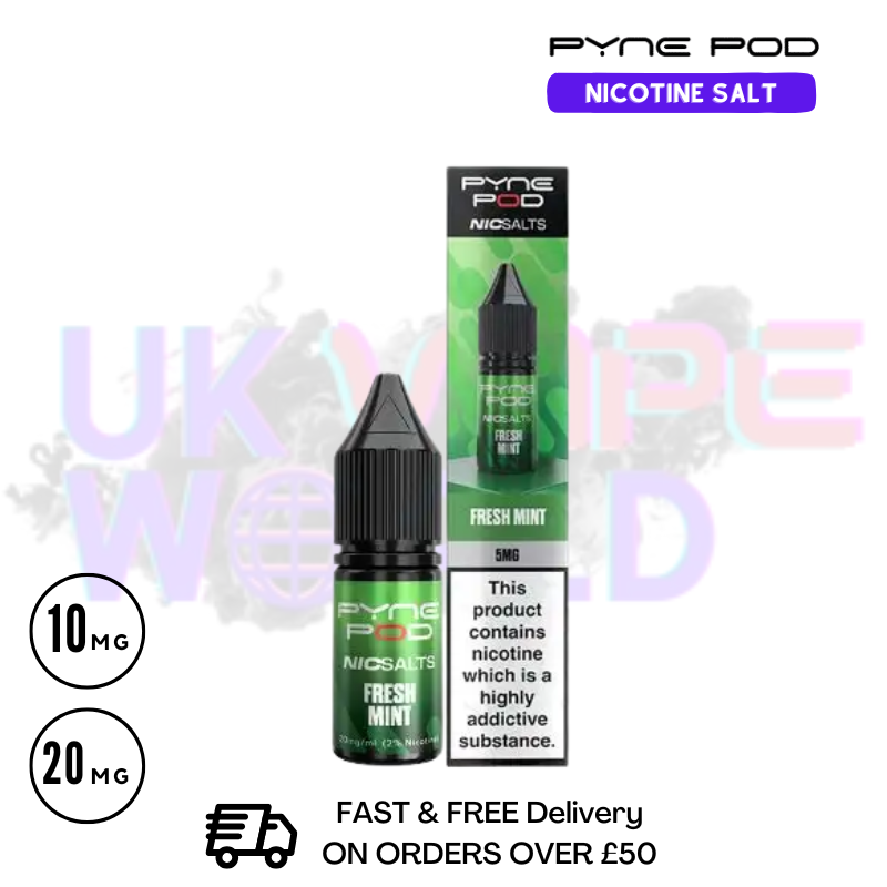 Pyne Pod Fresh Mint Nic Salt - Only £1.99 (PC) - ukvapeworld