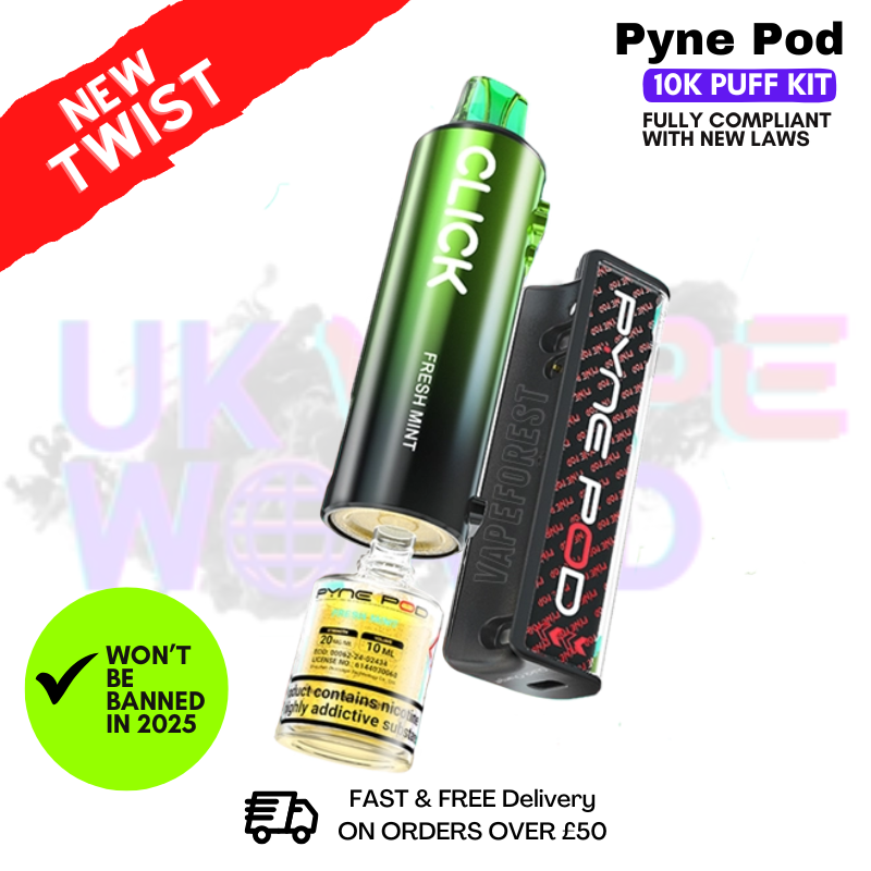 Shop Fresh Mint Pyne Pod 10K Puff Vape Kit - UK Vape World