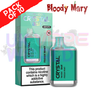Fresh Mint - Bloody Mary CRYSTAL 600Puff Box of 10 - UK Vape World