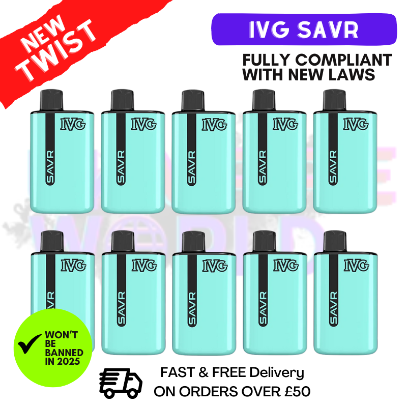 Fresh Mint IVG Savr 3K Puff Box Of 10