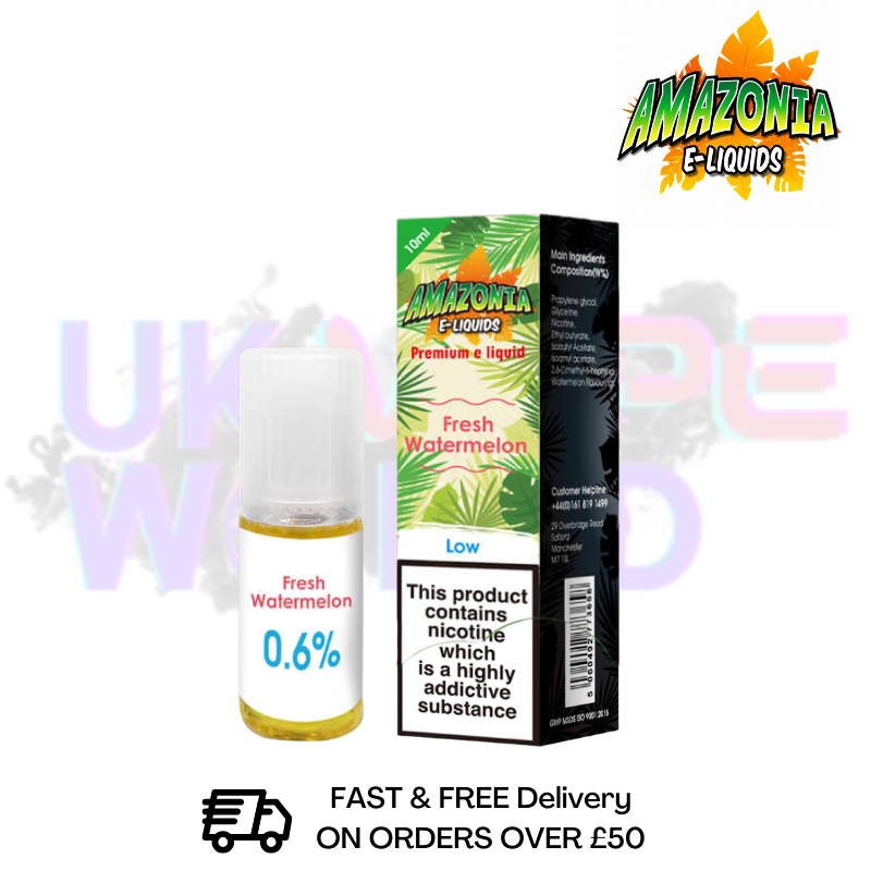 Amazonia 10ml Fresh Watermelon Eliquid Only £2.99 (PCS) - UK Vapeworld