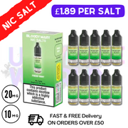 Shop Fresh Mint - Bloody Mary Nic Salt E-Liquids Pack Of 10 Deal - UK Vape World