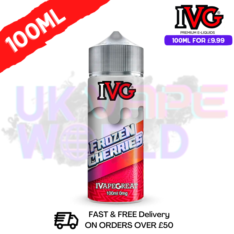 Frozen Cherries IVG Shortfill Juice (NEW) 100ML Eliquid