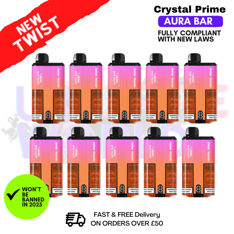 Shop Fruit Bomb Crystal Prime 25K Box Of 10 - UK Vape World