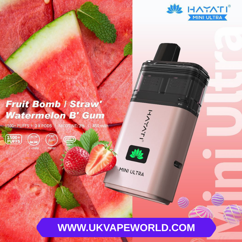 Shop Fruit Bomb Hayati Mini Ultra 1500 Puff Twist Bar Prefilled Kit - UK Vape World