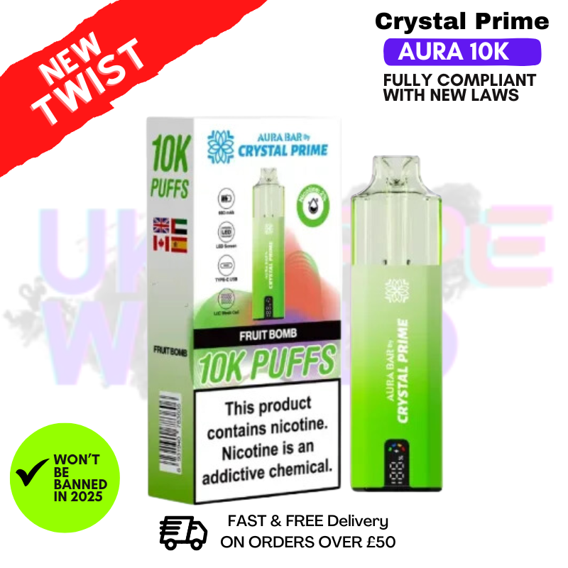 Shop Fruit Bomb Crystal Prime 10K Puff Pod Kit - UK Vape World