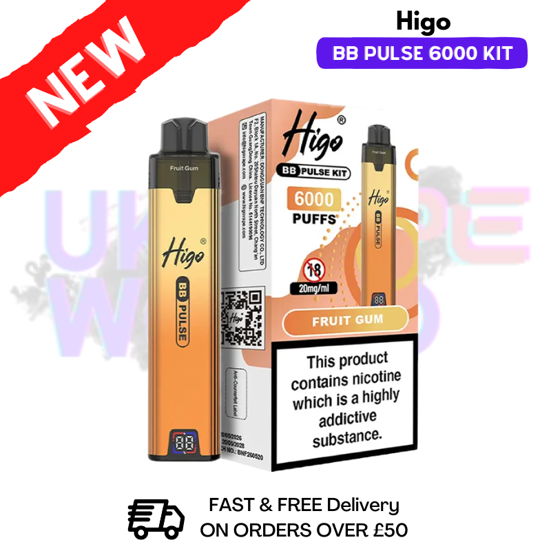 Fruit Gum Higo BB Pulse 6000 Prefilled Pod Kit - ukvapeworld