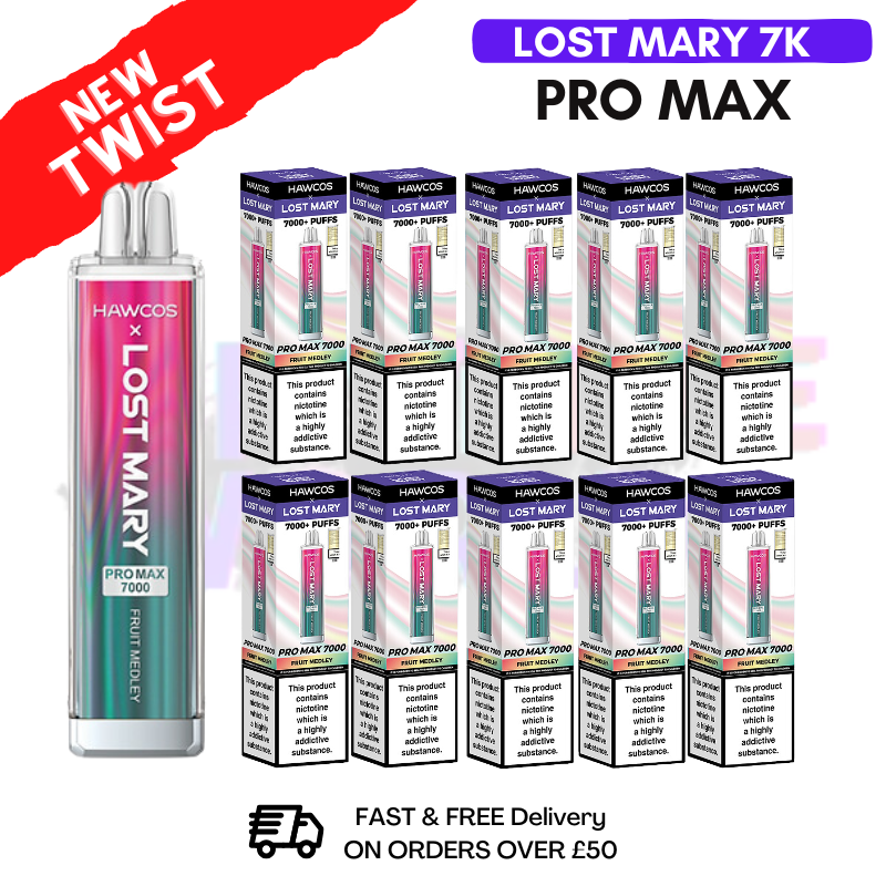 Shop Fruit Medley Lost Mary Pro Max 7K Box Of 10 - UK Vape World