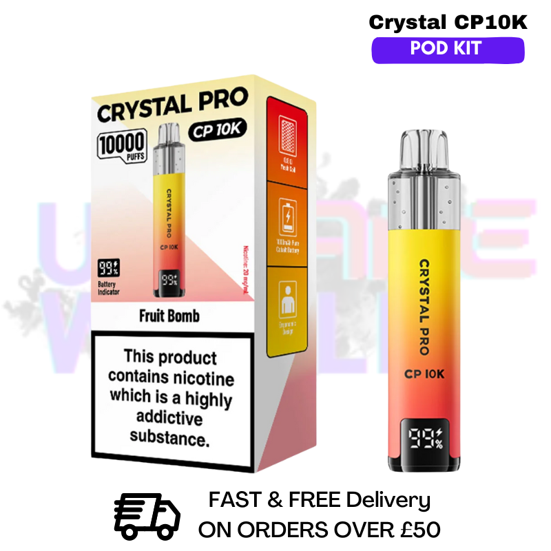 Shop Fruit Bomb Crystal Pro CP 10K Puff Pod Kit - UK Vape World