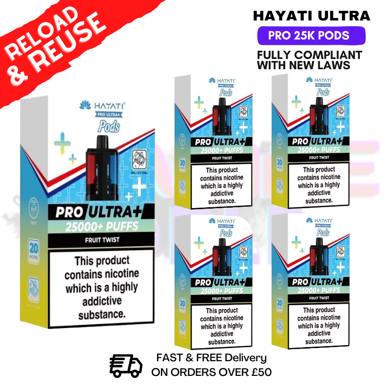 Hayati 25K Fruit Twist Replacement Pods Box Of 5