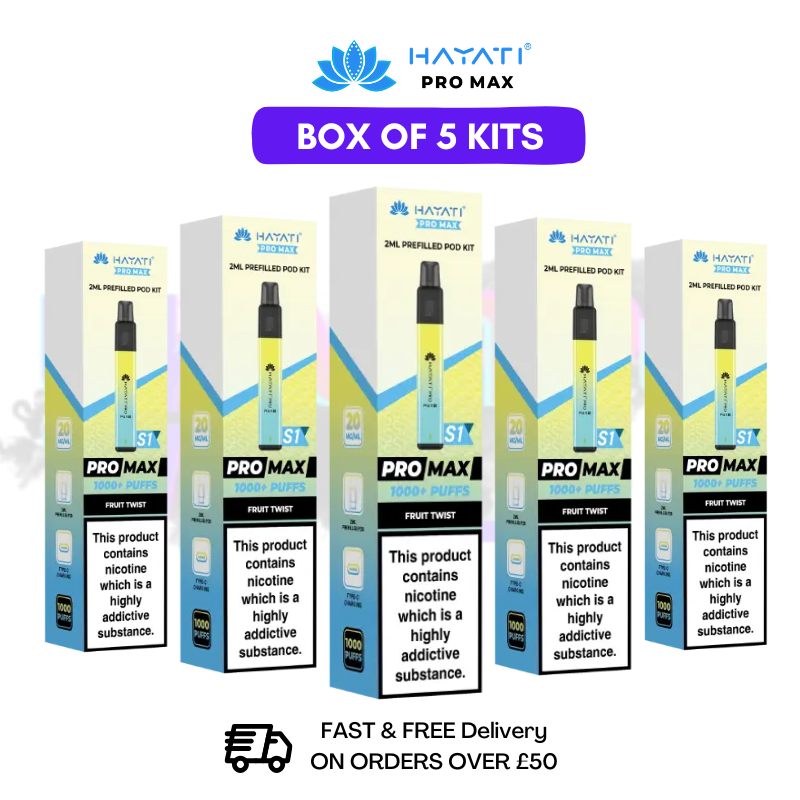 Fruit Twist Hayati Pro Max S1 Kits Box Of 5 - £17.99 - UK Vapeworld