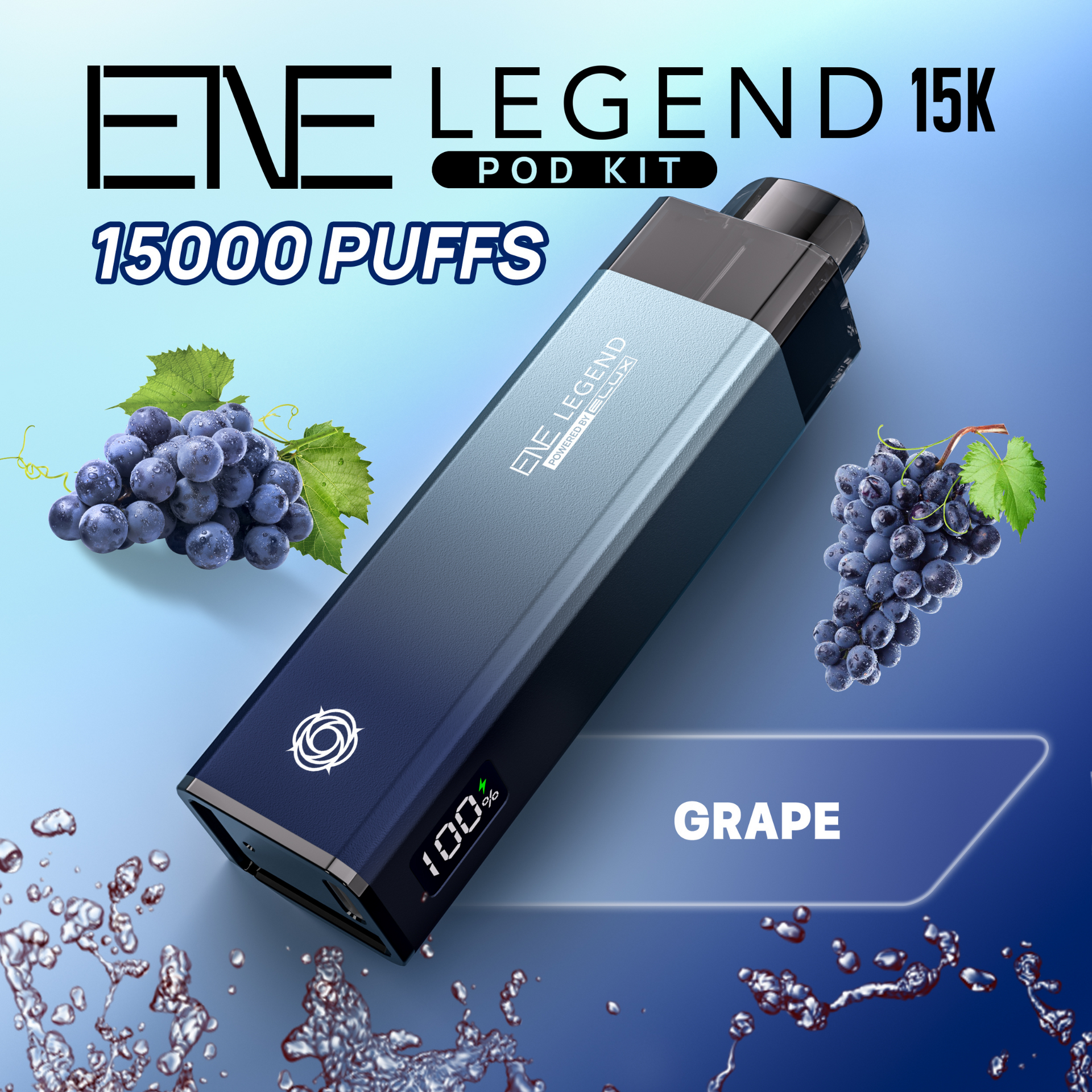 Grape Elux Legend 15K Puff Prefilled Pod Kit - £7.99 - ukvapeworld