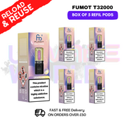 Grape ICE Fumot T32000 REPLACEMENT PODS - BOX OF 5 - UKVAPEWORLD