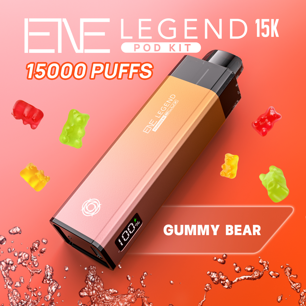 Gummy Bear Elux Legend 15K Puff Prefilled Pod Kit - £7.99 - ukvapeworld