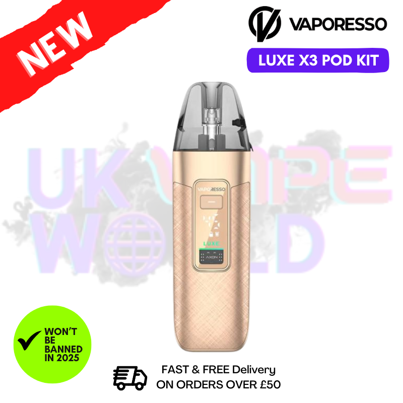 Gold Silk Vaporesso Luxe X3 Pod Kit - ukvapeworld