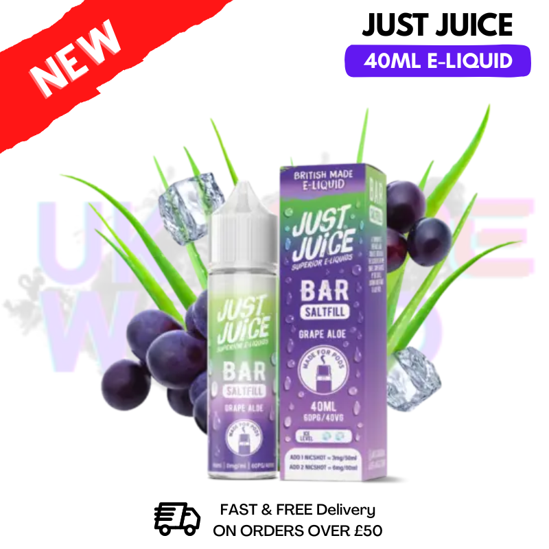 Grape Aloe Just Juice 40ml Saltfill E-Liquid