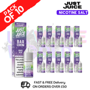 Grape Aloe Just Juice Nic Salt Box Of 10 - ONLY £17.99 - ukvapeworld