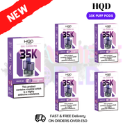 Grape Gummy Bear HQD Glow Air 35K Prefilled Pods Box Of 5 - ukvapeworld