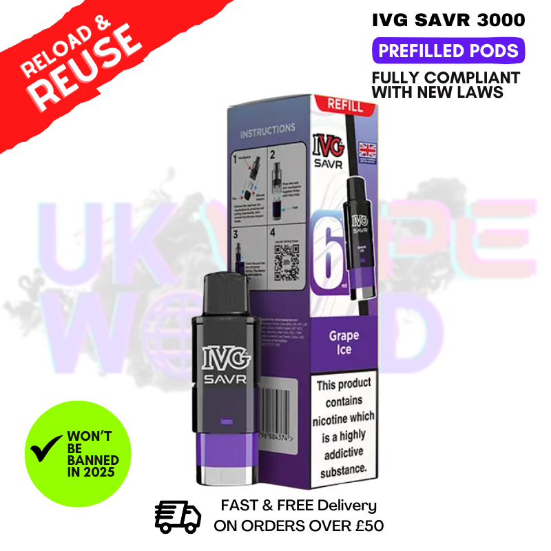 Grape ICE IVG 3K Replacement Pod