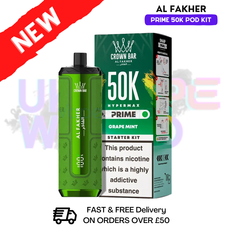 Grape Mint Al Fakher Hypermax Prime 50K Pod Kit