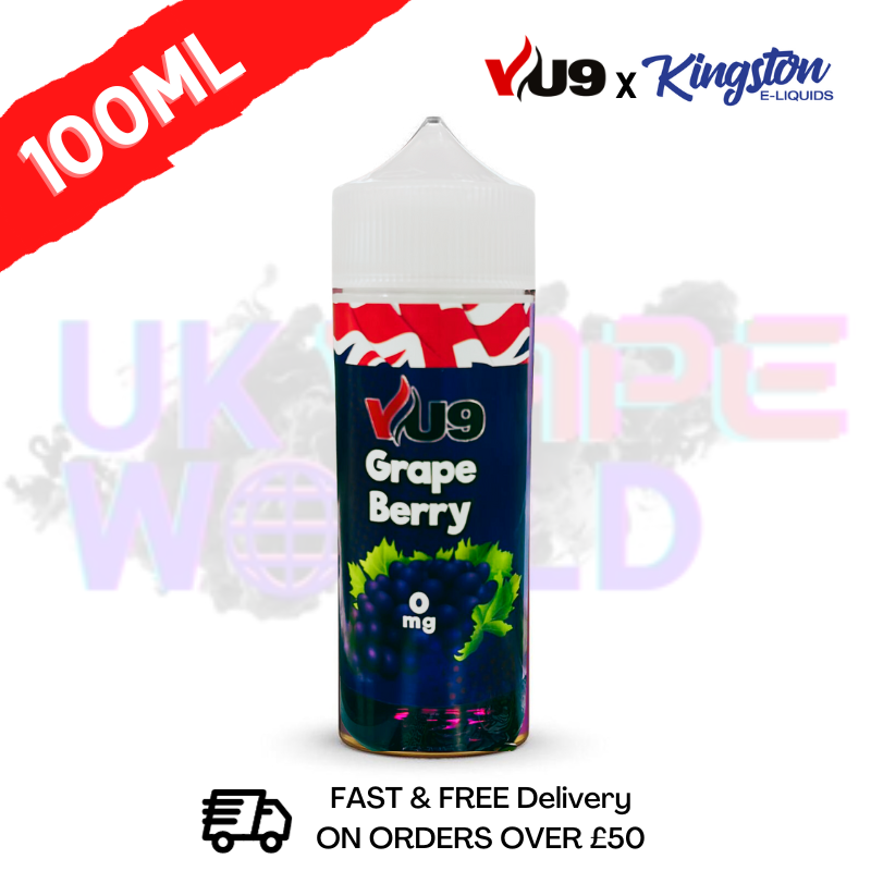 Grape Berry Shortfill Juice 100ML Eliquid - VU9 x Kingston