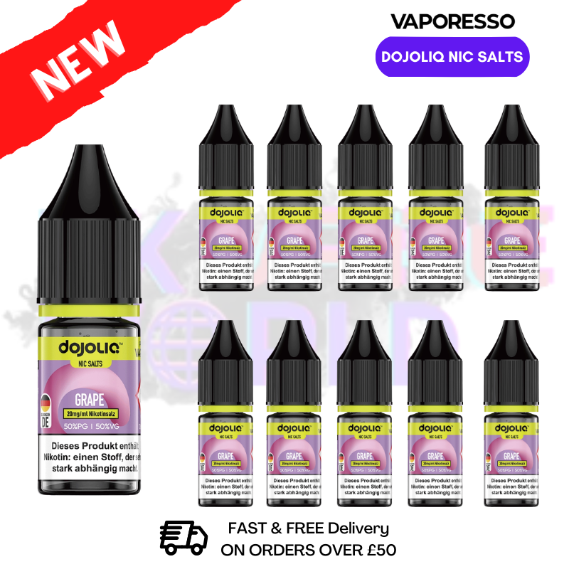Grape Dojo Liq Nic Salts Box Of 10