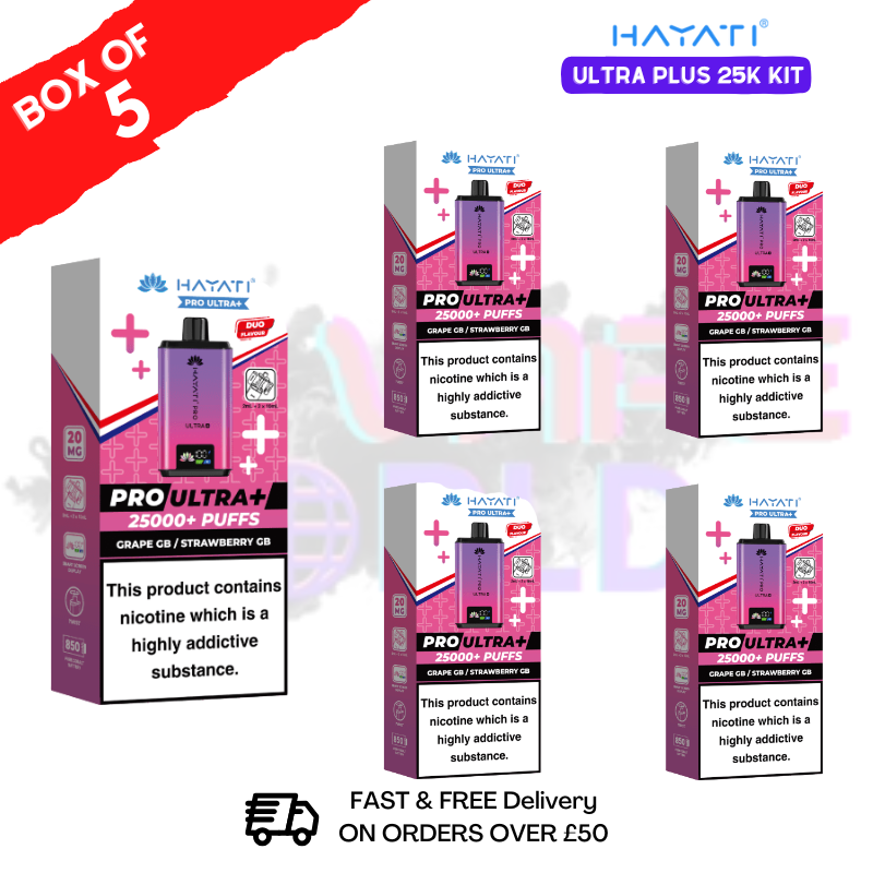 Box Of 5 - Hayati 25K Puff Pro Ultra Prefilled Kit